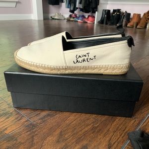 Saint Laurent Embroidered Espadrilles
